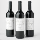 Search for engagement wine labels Modern minimalist
