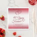 Search for 40th anniversary napkins Stylish
