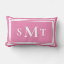 Search for pink monogram pillows Monogrammed