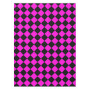 Search for pink and black tablecloths Checkered