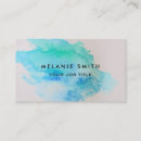 Search for blue and white business cards Watercolor