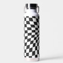 Search for black and white checkered water bottles Modern