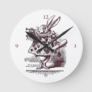 Search for white rabbit alice in wonderland clocks Vintage