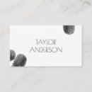 Search for fingerprint business cards Detective