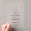 Search for floral first communion invitations Calligraphy