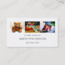 Search for nanny business cards Simple