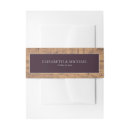 Search for rustic wedding invitation belly bands Simple