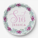 Search for purple sweet 16 plates Party