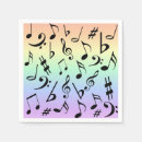 Search for musical notes napkins Rainbow