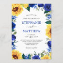 Search for blue and sunflower wedding invitations Rustic