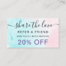 Search for refer a friend business cards Social media