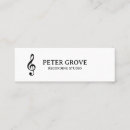 Search for music studio business cards Treble clef