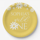 Search for daisy paper plates Wild one birthday