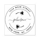 Search for palm tree rubber stamps Circle text script