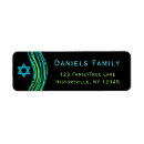 Search for jewish return address labels Blue