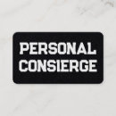 Search for concierge business cards Assistant