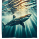 Search for shark shower curtains Nautical