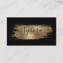 Search for bronze business cards Cosmetologist