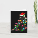 Search for black cat christmas cards Light
