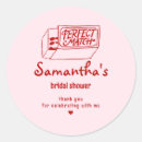 Search for perfect match stickers Bridal shower