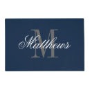 Search for monogram placemats Birthday