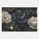 Search for black and white flowers wrapping paper Roses