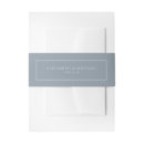 Search for dusty blue invitation belly bands Elegant