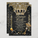 Search for black gold prince baby shower invitations For her
