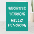 Search for funny retirement sayings cards Goodbye tension hello pension