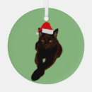 Search for black cat ornaments Red