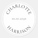 Search for name tag wedding stickers Minimalist