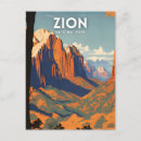 Search for zion national park postcards Angels landing