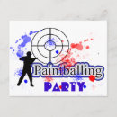 Search for paintball invitations Blue