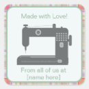 Search for sewing stickers Made with love