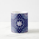 Search for white and navy blue pattern coffee mugs Vintage