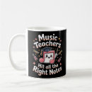 Search for music teacher mugs Musical notes