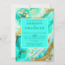 Search for geode wedding invitations Turquoise