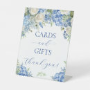 Search for cards and signs Blue and white
