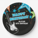 Search for guitar paper plates Rock star