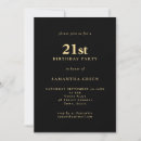 Search for male 21st birthday invitations Simple