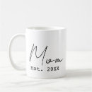 Search for mom est mugs New mother