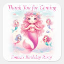 Search for mermaid thank you stickers Little girl