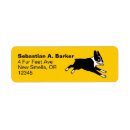 Search for boston terrier return address labels Cartoon