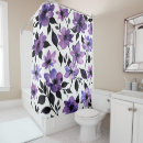 Search for black and white floral shower curtains Gray