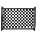Search for black and white checkered serving trays Classic