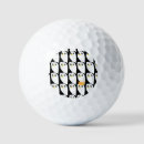 Search for penguin golf balls Illustration