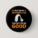 Search for disability awareness buttons Hard of hearing