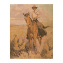 Search for vintage cowgirl art Western