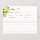 Search for bridal shower recipe cards Citrus