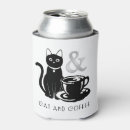 Search for cat can coolers Black and white
